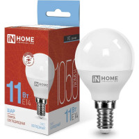 Светодиодная лампа IN HOME LED-ШАР-VC 11Вт 230В Е14 6500К 1050Лм 4690612024929