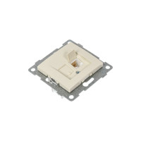 Механизм компьютерной розетки GUSI ELECTRIC Bravo RJ45, одинарной, СУ, бежевый С10К1-003