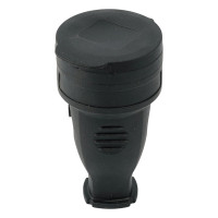 Переносная розетка STEKKER с крышкой, одноместная, 230В 16А IP44 черная RST16-21-44 РА 16-005 32751