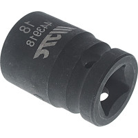 Головка торцевая ударная JTC 12-гранная 1/2" х 18мм, длина 38мм -443918 579312