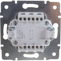 Выключатель с подсветкой LEZARD RAIN белый 703-0288-111