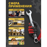 Комбинированный ключ Rockforce 12-гранный прямой 24мм RF-75524(853)