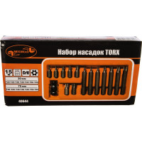 Набор бит TORX с отверстием 15 шт. TORX с отверстием АвтоDело 40644 10253