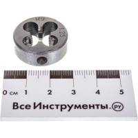 Плашка Эврика M09x1,25-25мм, в пластиковом футляре ER-00912P 468917