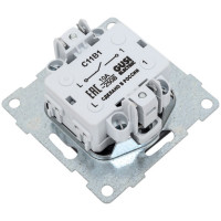 Выключатель GUSI ELECTRIC Ugra 1 клавиша, СУ, 10А, 250В, графит С11В1-010