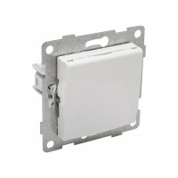 Розетка GUSI ELECTRIC Ugra МЕХ 1-ой с/з с з/ш и крышкой, СУ, 16А, 250В, белый С11Р91-001