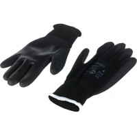 Перчатки Manipula Specialist МИКРОПОЛ (MG-161), нейлон, полиуретан, оверлок, цвет черный (6), Пер 612/6