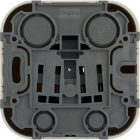 Розетка Legrand без заземления Legrand Quteo без шторок IP20 16А 250В винтовые зажимы накладной монтаж слоновая кость 782240