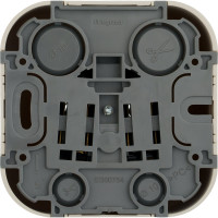 Розетка Legrand с заземлением Legrand Quteo без шторок IP20 16А 250В винтовые зажимы накладной монтаж слоновая кость 782241