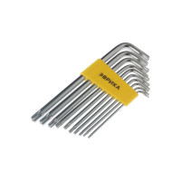 Набор ключей TORX Г-образных удлиненных Эврика T9-T50 10 предметов ER-15101LT 470971