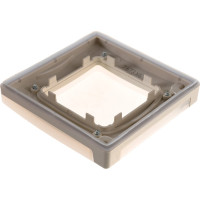Рамка Legrand с защитной крышкой IP44 Legrand Etika слоновая кость 672560