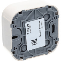 Выключатель Legrand одноклавишный Legrand Quteo IP20 10А 250В винтовые зажимы накладной монтаж слоновая кость 782230