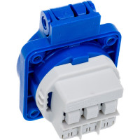 Встраиваемая розетка PCE самозажимные контакты 16A 220V 2P+E IP54 109-0b