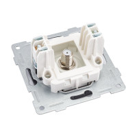 Механизм антенной розетки GUSI ELECTRIC Bravo одинарной, СУ, графит С10А1-010