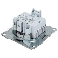 Выключатель GUSI ELECTRIC Bravo 1 клавиша, СУ, 10А, 250В, серебро С10В1-004