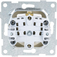 Розетка GUSI ELECTRIC Bravo 1-ой с/з с з/ш, СУ, 16А, 250В, бежевый С10Р4-003