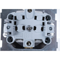Розетка GUSI ELECTRIC Bravo 1-ой с/з с з/ш, СУ, 16А, 250В, графит С10Р4-010
