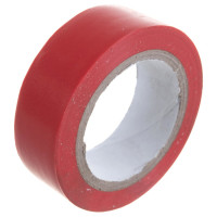 Изоляционная лента STEKKER 0,13x19 мм, 10 м, красная, INTP01319-10 32833