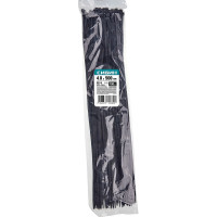 Хомуты-стяжки СИБИН ХС-Ч черные, 4.8х500 мм, 100 шт, нейлоновые, 3788-48-500