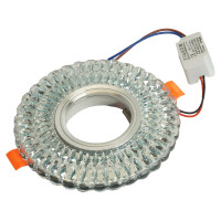 Потолочный светильник с подсветкой FERON 15LED 2835 4000K MR16 50W G5.3 прозрачный хром CD937 29470