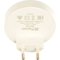 Светильник-ночник FERON 0,45W 230V круг, белый FN1121 41020