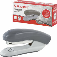 Серый степлер BRAUBERG №24/6, 26/6 Einkommen 222535