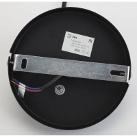 Металлический подвес ЭРА PL4 BK/BN E27, max 60W, d203 мм, шагрень черный/темный никель Б0037439