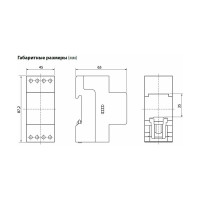 Вольтметр TDM В45ПД 500В-1.5 din-рейка SQ1102-0308