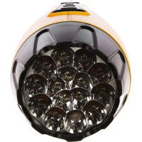 Аккумуляторный светодиодный фонарь Smartbuy 15+10 LED с прямой зарядкой, желтый SBF-89-Y