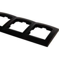 Рамка Smartbuy 5-местная пластик черная Нептун SBE-05b-Plastic-FR-5