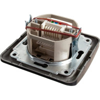 Компьютерная розетка Smartbuy RJ45 1-местная черная Марс SBE-02b-S1-RJ