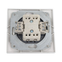 Выключатель Smartbuy 1-клавишный 10А серебро, Венера SBE-01s-10-SW1-0-c