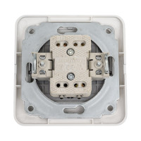 Выключатель Smartbuy 2-клавишный 10А серебро Марс SBE-02s-10-SW2-0-c