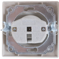 Розетка Smartbuy 1-местная без заземления 10А шампань, Венера SBE-01c-10-S1-N-c