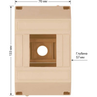 Бокс TDM ELECTRIC КМПн 1/4 для наружной установки IP20 ЭКО сосна инд. штрихкод SQ0907-0502