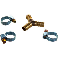 Разветвитель Y-образный елочка 12 мм с хомутами ROCKFORCE RF-E102-5/4(1774)