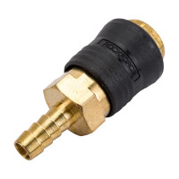 Быстроразъем пневматический с клапаном - елочка 8 мм ROCKFORCE RF-SE6-2SH(1983)