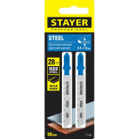 Полотна по металлу STAYER (2 шт; 50х1.1 мм; HSS; Т-хвост.; Т118G) для электролобзика 15993-1.1_z02