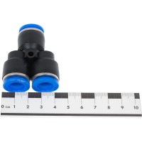 Фитинг Y-образный 12 мм для пластиковых трубок Rockforce RF-SPY12(2388)