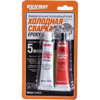 Универсальный эпоксидный клей RUNWAY ХОЛОДНАЯ СВАРКА стального цвета RW8504