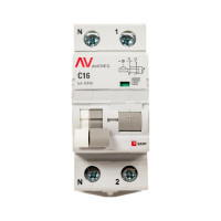Дифференциальный автомат EKF AVERES DVA-6, 1P+N, 16А, C, 30мА, A, 6кА rcbo6-1pn-16C-30-a-av