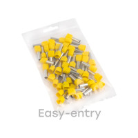 Штыревой втулочный изолированный наконечник EKF НШвИ(2) 6.0-14 50 шт PROxima nhvi2-6.0-14