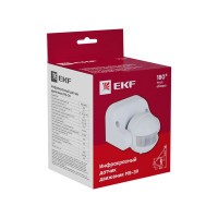 ИК датчик движения EKF настенный 1200Вт 180гр. до 12м IP44 MS-39 PROxima dd-ms-39