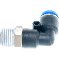 Фитинг угловой для пластиковых трубок (6 мм; 1/4М) Rockforce RF-SPL06-02(2260)