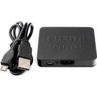 Каскадируемый разветвитель Cablexpert HDMI HD19F/2x19F 1 компьютерный 2 монитора Full-HD 3D 1.4v, DSP-2PH4-03