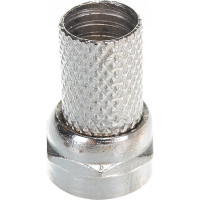 Коннектор F Cablexpert 18mm, для кабеля RG6, 5шт SPL6-01
