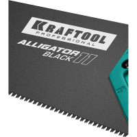 Ножовка для точного реза Kraftool "Alligator BLACK", 550 мм, 11 TPI 3D зуб, 15205-55
