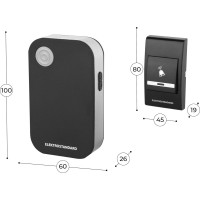 Электрический бытовой дверной звонок Elektrostandard DBQ22M WL 36M IP40 черный a044636
