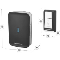 Электрический бытовой дверной звонок Elektrostandard DBQ19M WL 36M IP44 черный a044638