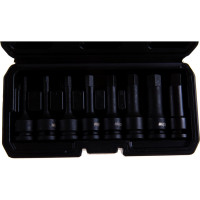 Набор головок ударных 1/2" HEX L 78 мм, H6-H19, 8 шт. AV Steel AV-724408